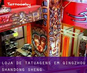 Loja de tatuagens em Qingzhou (Shandong Sheng)
